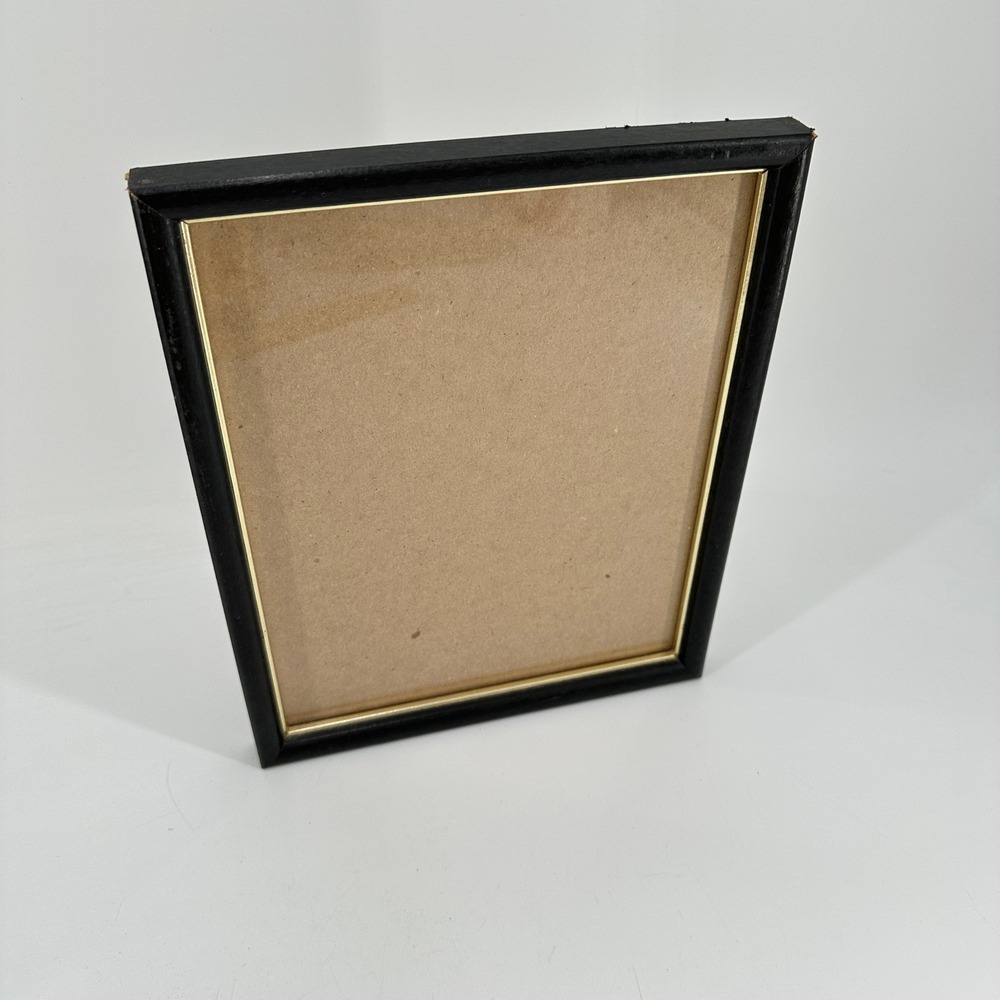 Black 8x10 Picture Frame with Gold Trim Inner Border Wall Decor